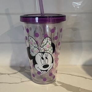 Disney Minnie Mouse Purple Polka Dot Tumbler